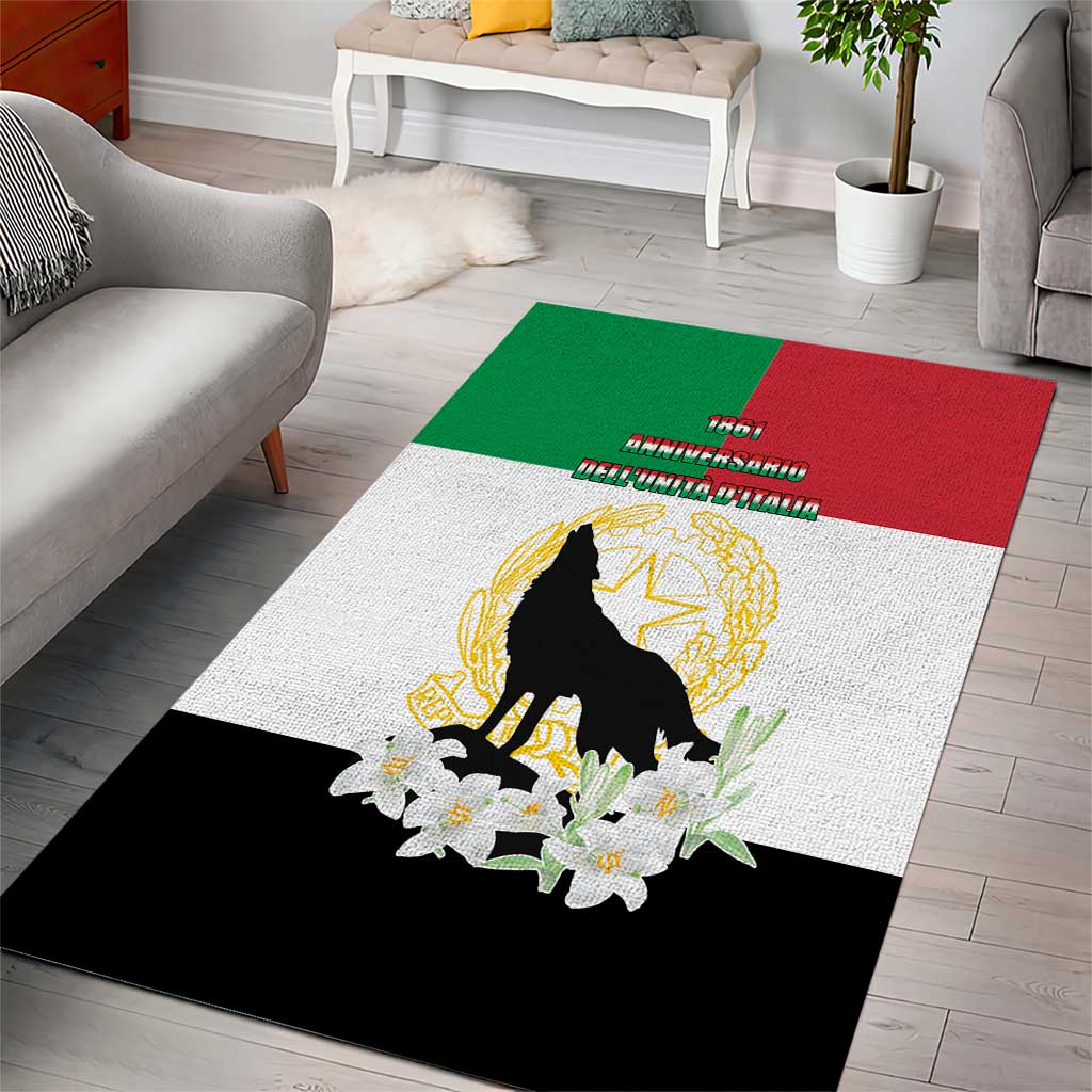 Italian Republic Anniversary of the Unification Area Rug Anniversario dellUnita d'Italia