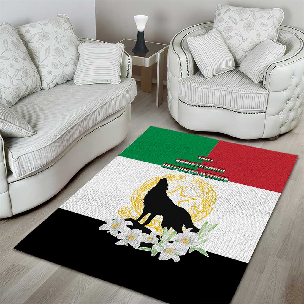 Italian Republic Anniversary of the Unification Area Rug Anniversario dellUnita d'Italia