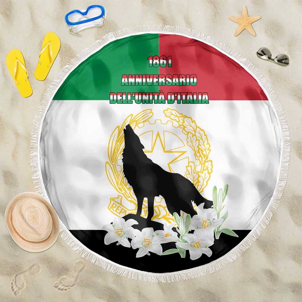 Italian Republic Anniversary of the Unification Beach Blanket Anniversario dellUnita d'Italia