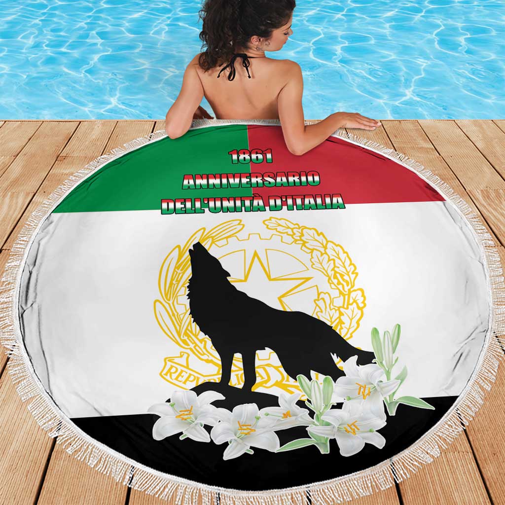 Italian Republic Anniversary of the Unification Beach Blanket Anniversario dellUnita d'Italia