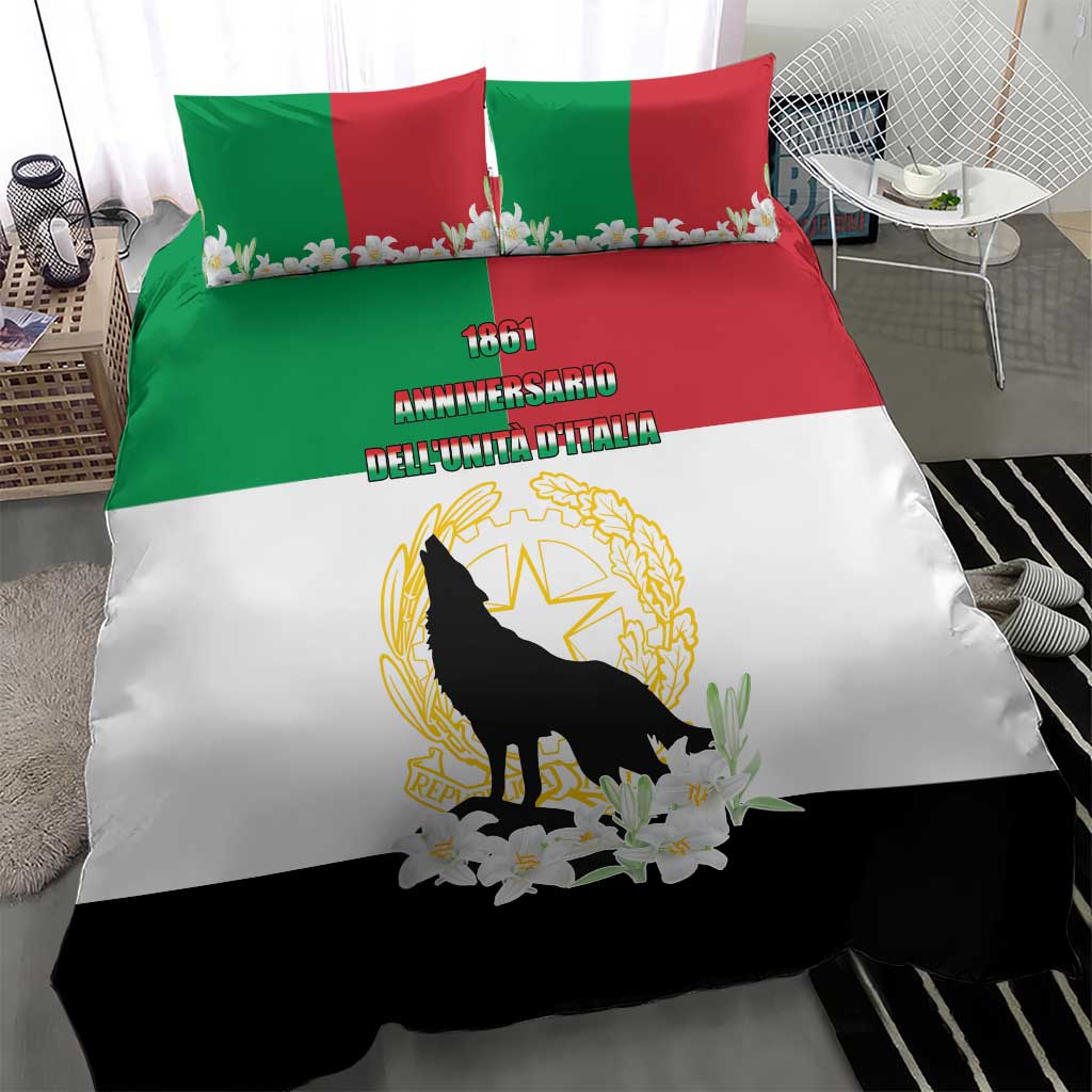 Italian Republic Anniversary of the Unification Bedding Set Anniversario dellUnita d'Italia