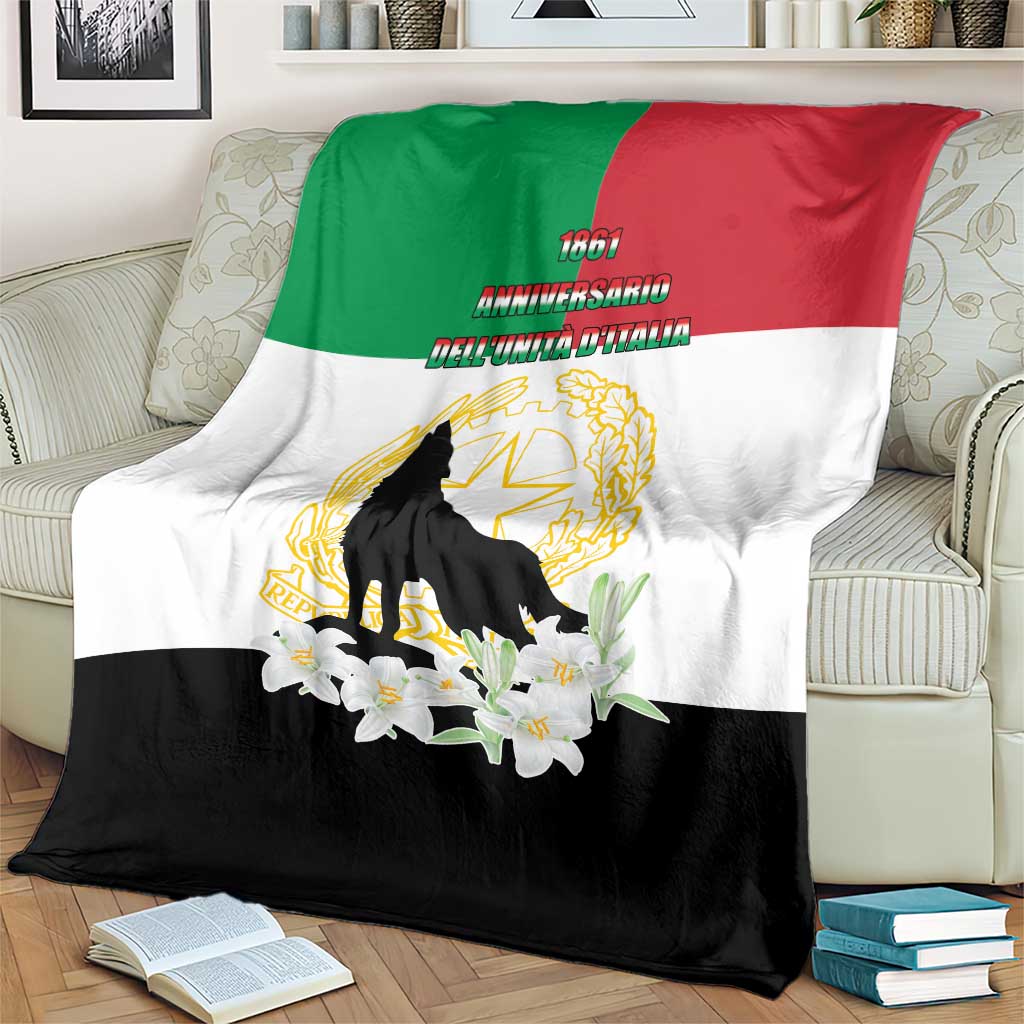 Italian Republic Anniversary of the Unification Blanket Anniversario dellUnita d'Italia