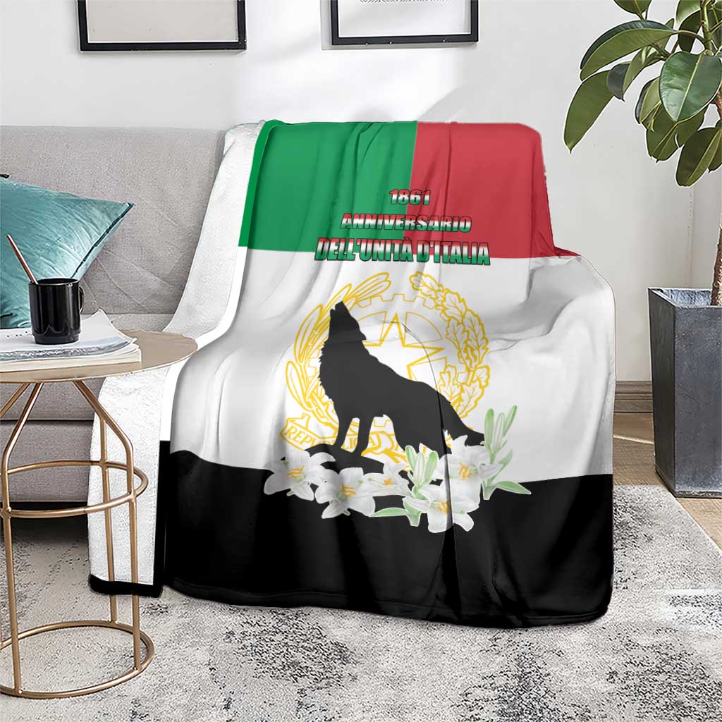 Italian Republic Anniversary of the Unification Blanket Anniversario dellUnita d'Italia
