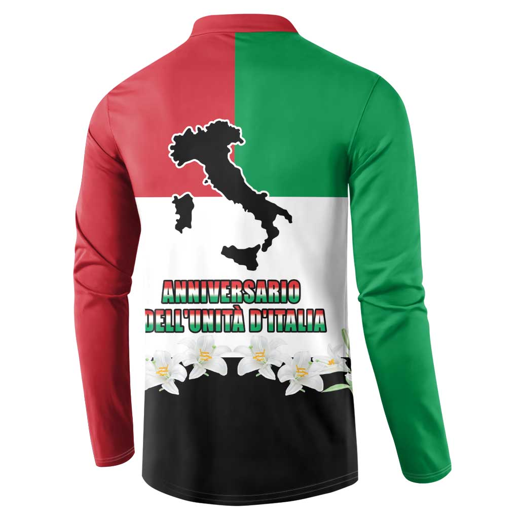 Italian Republic Anniversary of the Unification Button Sweatshirt Anniversario dellUnita d'Italia