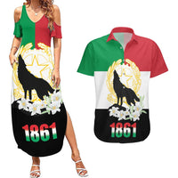 Italian Republic Anniversary of the Unification Couples Matching Summer Maxi Dress and Hawaiian Shirt Anniversario dellUnita d'Italia