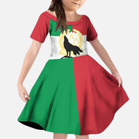 Italian Republic Anniversary of the Unification Family Matching Off Shoulder Maxi Dress and Hawaiian Shirt Anniversario dellUnita d'Italia