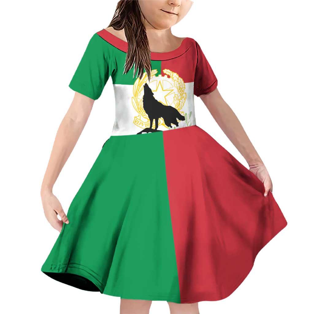 Italian Republic Anniversary of the Unification Family Matching Off Shoulder Short Dress and Hawaiian Shirt Anniversario dellUnita d'Italia