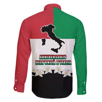 Italian Republic Anniversary of the Unification Family Matching Short Sleeve Bodycon Dress and Hawaiian Shirt Anniversario dellUnita d'Italia