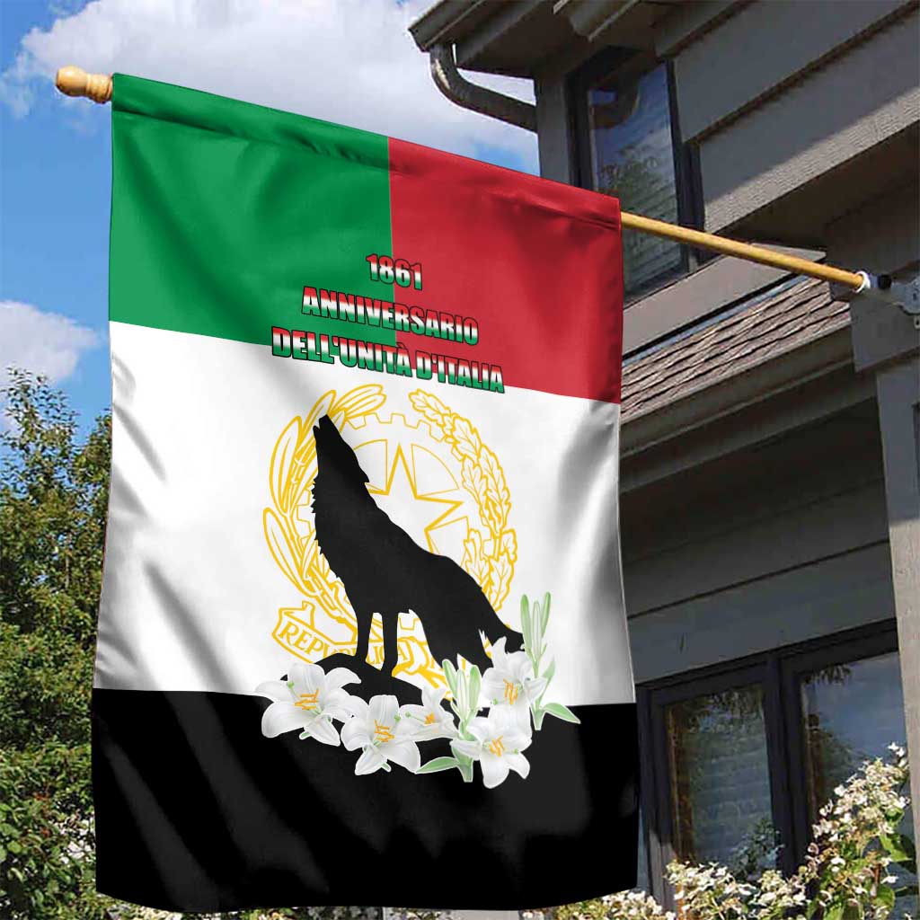 Italian Republic Anniversary of the Unification Garden Flag Anniversario dellUnita d'Italia