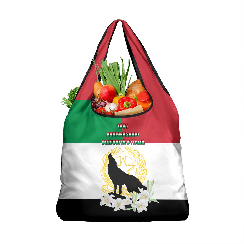 Italian Republic Anniversary of the Unification Grocery Bag Anniversario dellUnita d'Italia