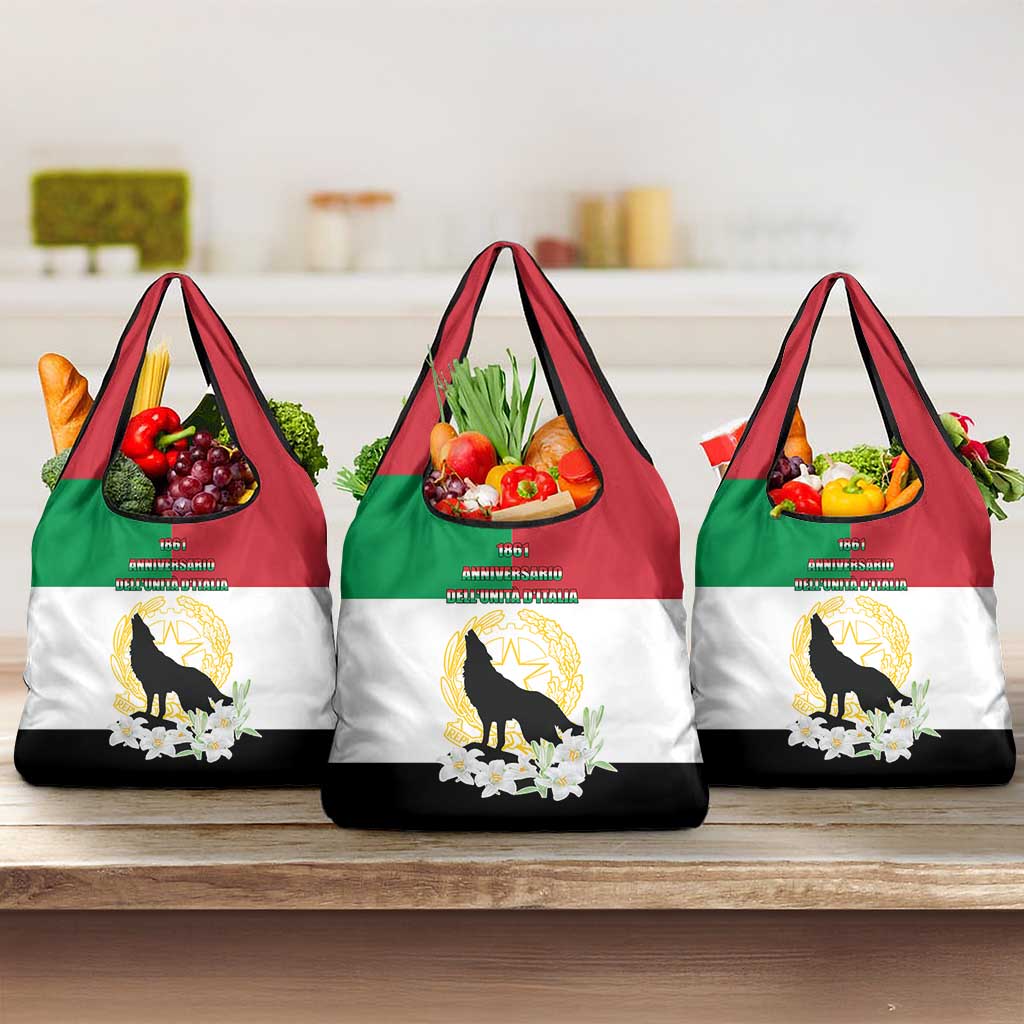Italian Republic Anniversary of the Unification Grocery Bag Anniversario dellUnita d'Italia