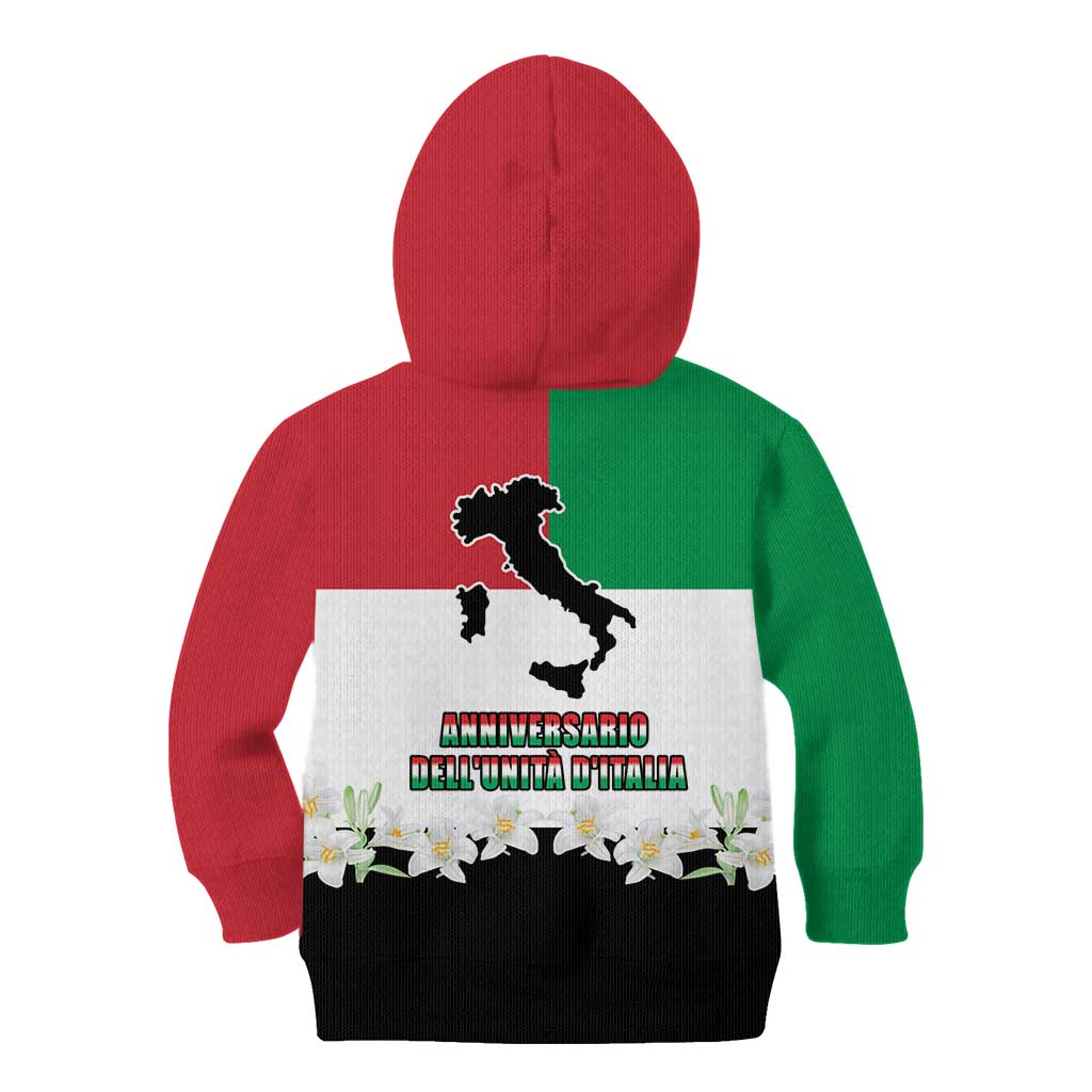 Italian Republic Anniversary of the Unification Kid Hoodie Anniversario dellUnita d'Italia
