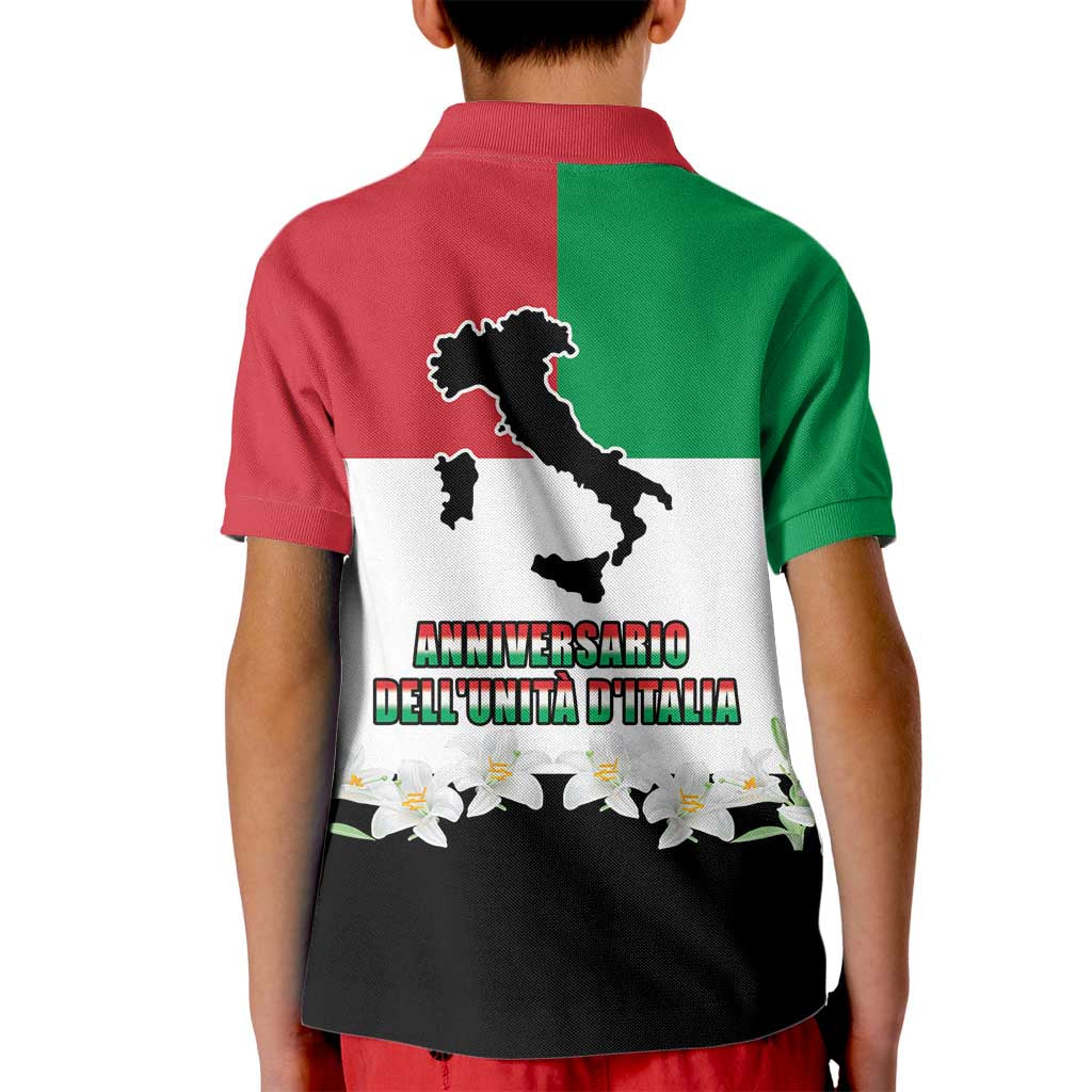 Italian Republic Anniversary of the Unification Kid Polo Shirt Anniversario dellUnita d'Italia