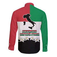Italian Republic Anniversary of the Unification Long Sleeve Button Shirt Anniversario dellUnita d'Italia