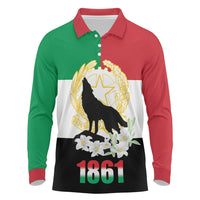 Italian Republic Anniversary of the Unification Long Sleeve Polo Shirt Anniversario dellUnita d'Italia