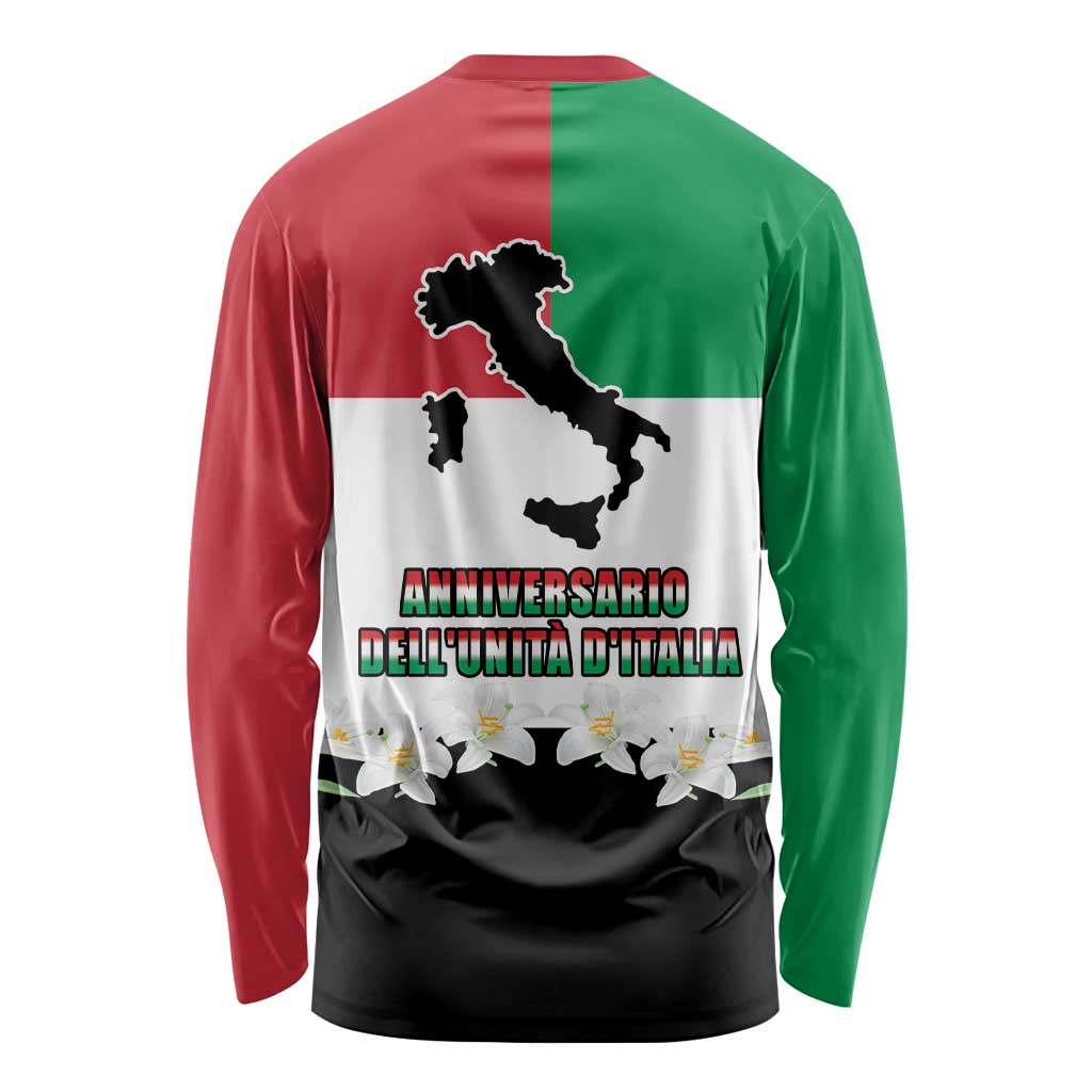 Italian Republic Anniversary of the Unification Long Sleeve Shirt Anniversario dellUnita d'Italia