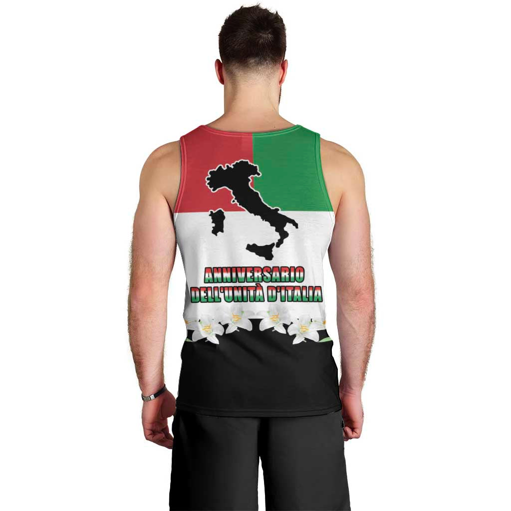 Italian Republic Anniversary of the Unification Men Tank Top Anniversario dellUnita d'Italia