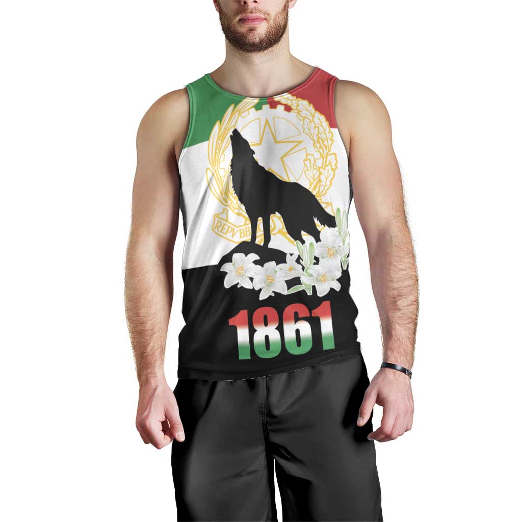 Italian Republic Anniversary of the Unification Men Tank Top Anniversario dellUnita d'Italia