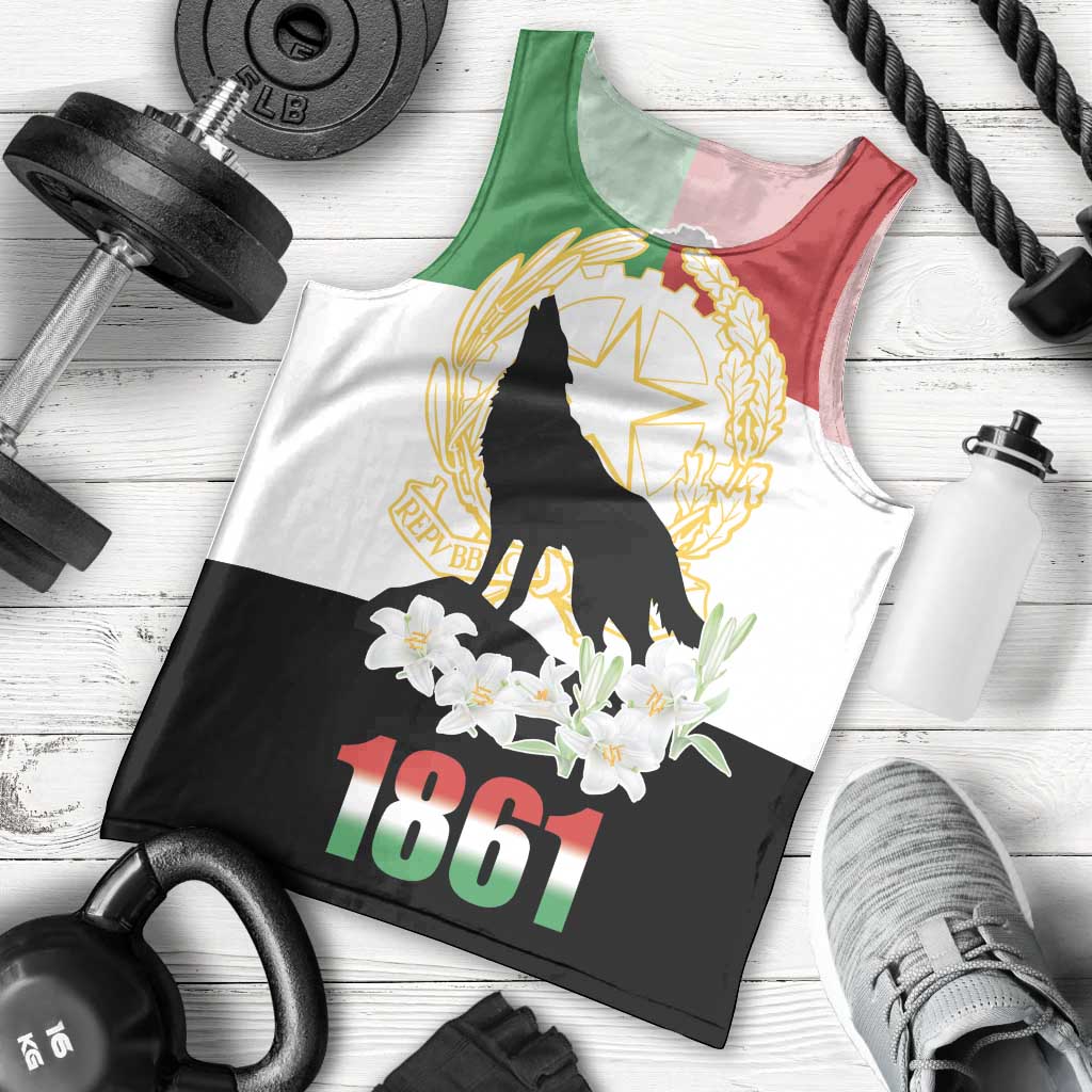 Italian Republic Anniversary of the Unification Men Tank Top Anniversario dellUnita d'Italia