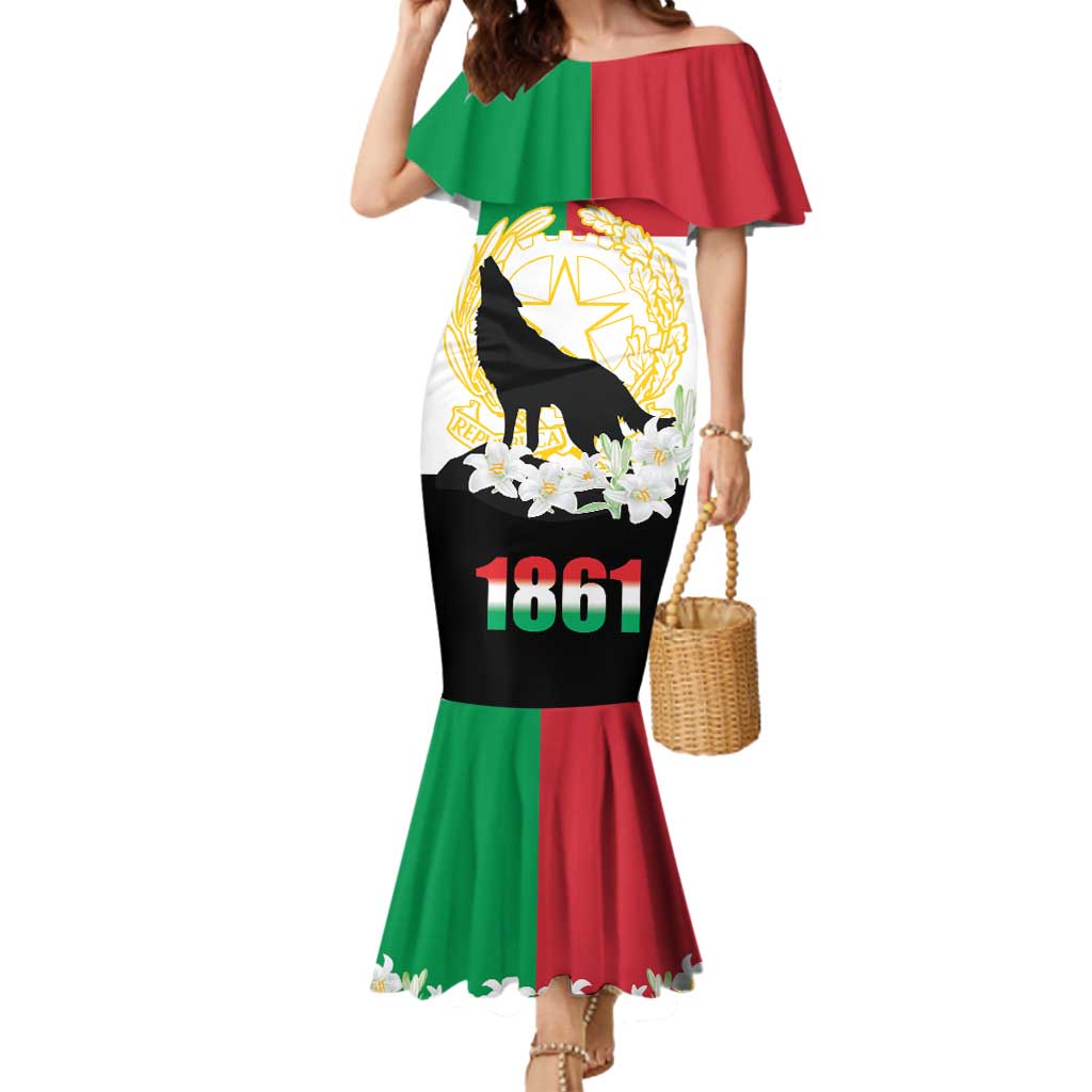 Italian Republic Anniversary of the Unification Mermaid Dress Anniversario dellUnita d'Italia