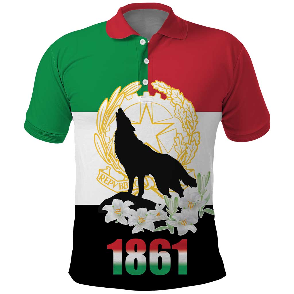 Italian Republic Anniversary of the Unification Polo Shirt Anniversario dellUnita d'Italia