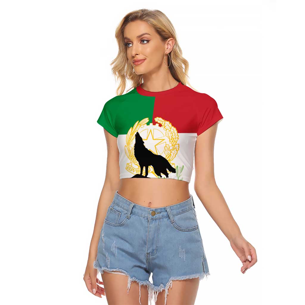 Italian Republic Anniversary of the Unification Raglan Cropped T Shirt Anniversario dellUnita d'Italia