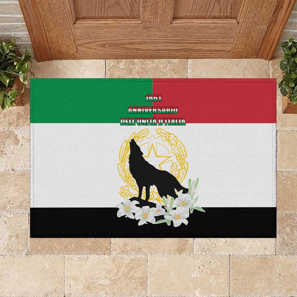 Italian Republic Anniversary of the Unification Rubber Doormat Anniversario dellUnita d'Italia