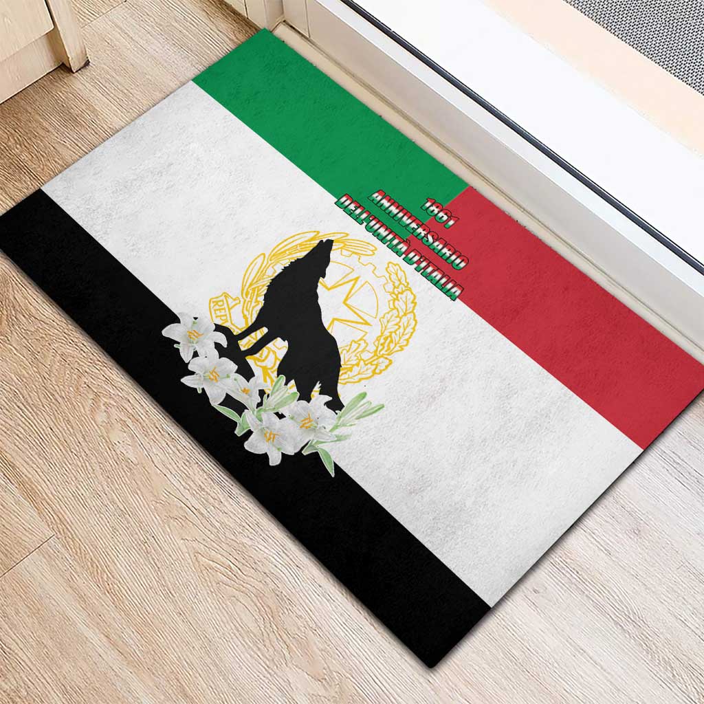 Italian Republic Anniversary of the Unification Rubber Doormat Anniversario dellUnita d'Italia
