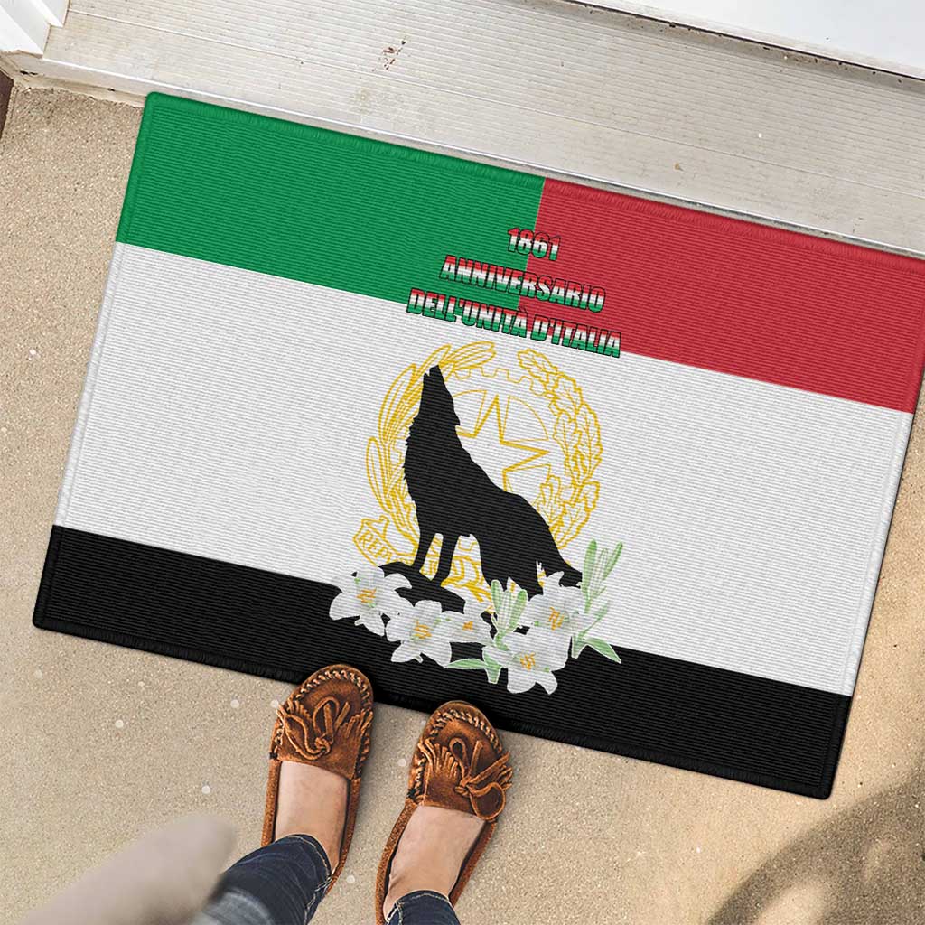 Italian Republic Anniversary of the Unification Rubber Doormat Anniversario dellUnita d'Italia