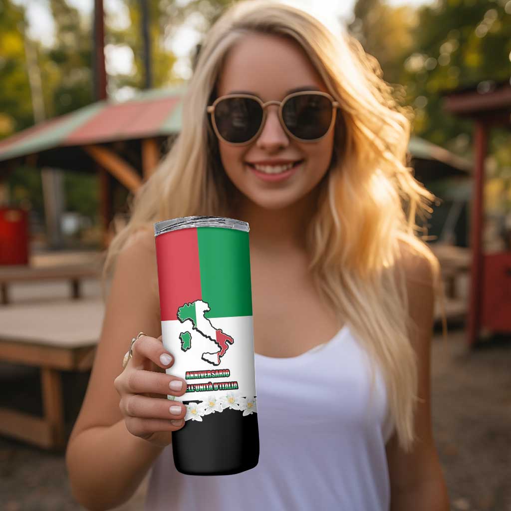 Italian Republic Anniversary of the Unification Skinny Tumbler Anniversario dellUnita d'Italia