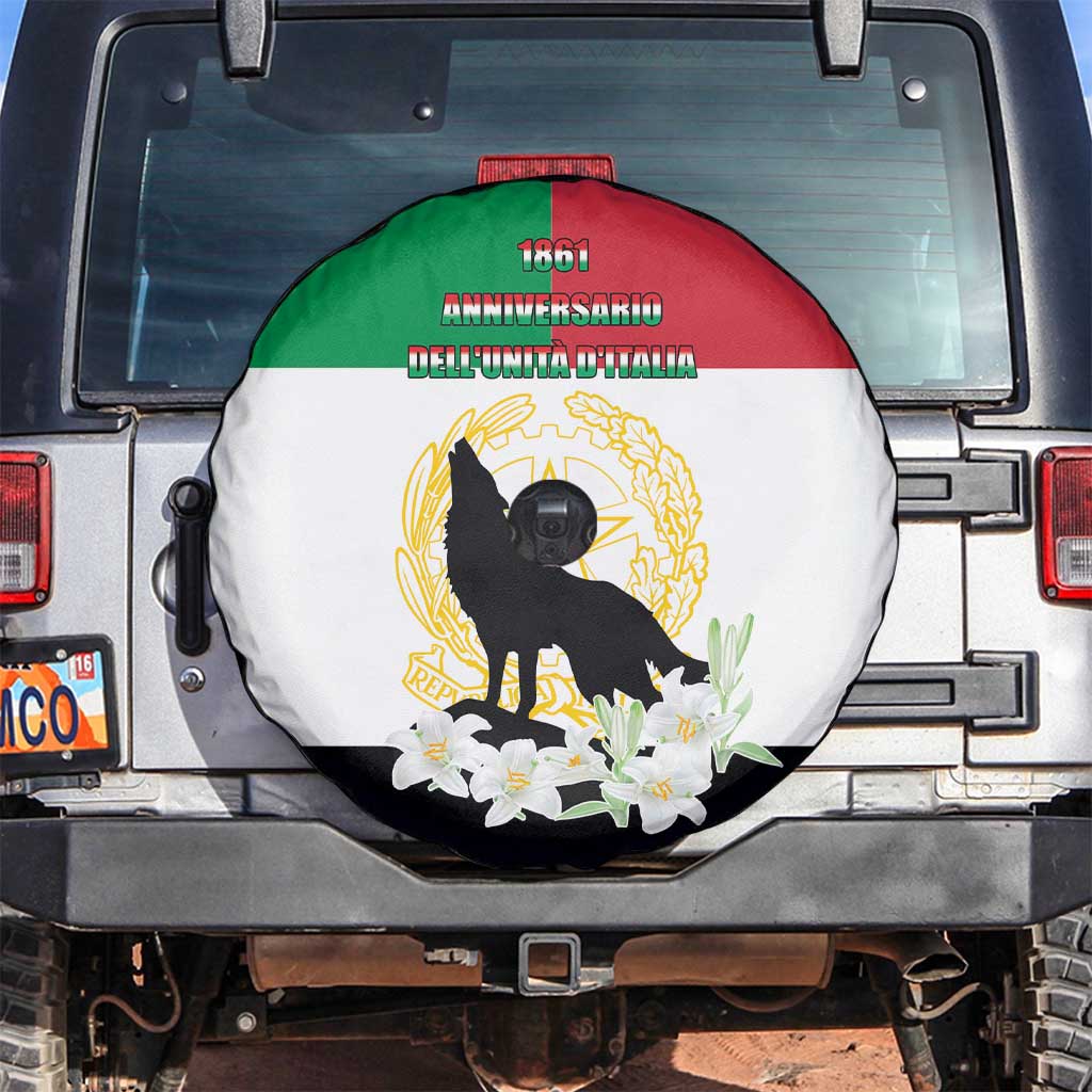 Italian Republic Anniversary of the Unification Spare Tire Cover Anniversario dellUnita d'Italia