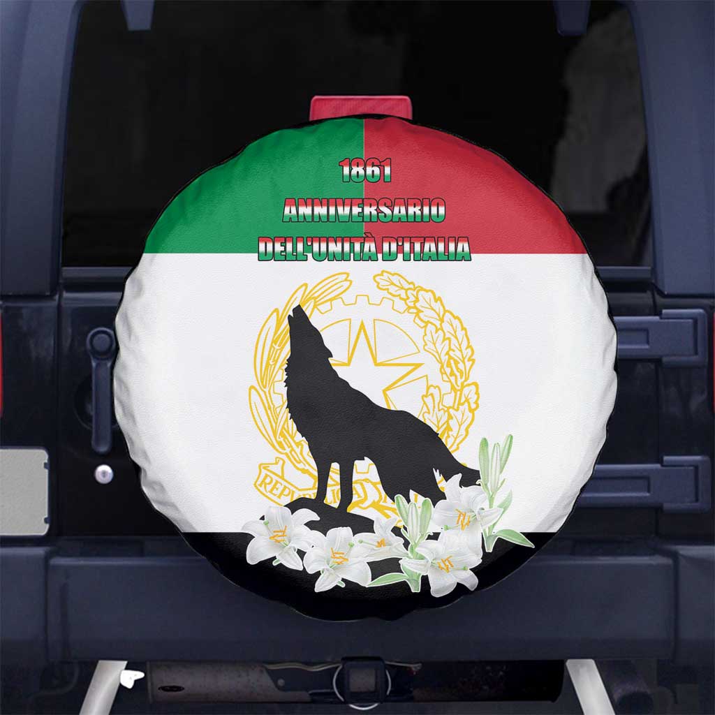 Italian Republic Anniversary of the Unification Spare Tire Cover Anniversario dellUnita d'Italia