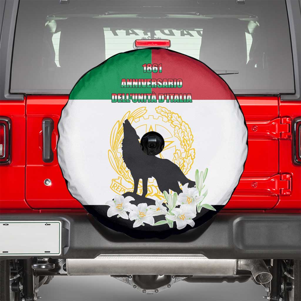 Italian Republic Anniversary of the Unification Spare Tire Cover Anniversario dellUnita d'Italia