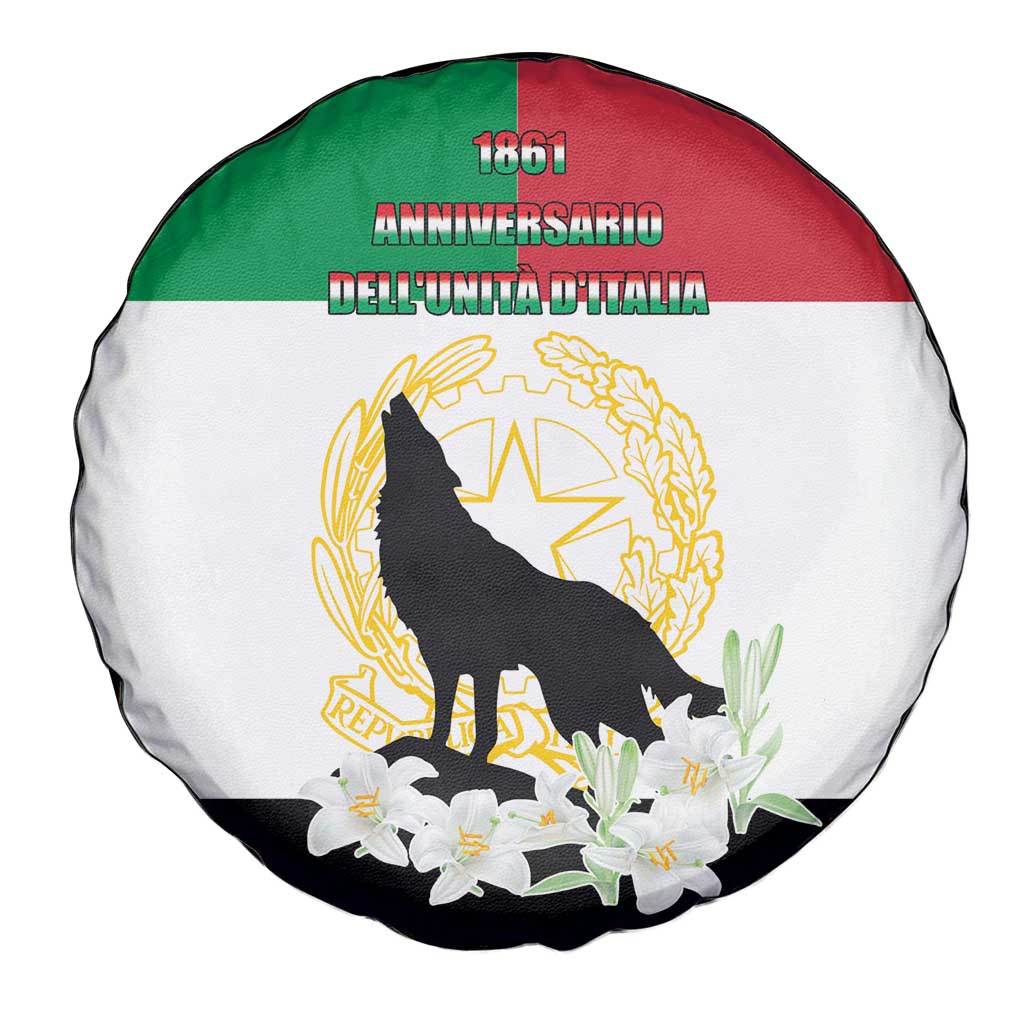 Italian Republic Anniversary of the Unification Spare Tire Cover Anniversario dellUnita d'Italia