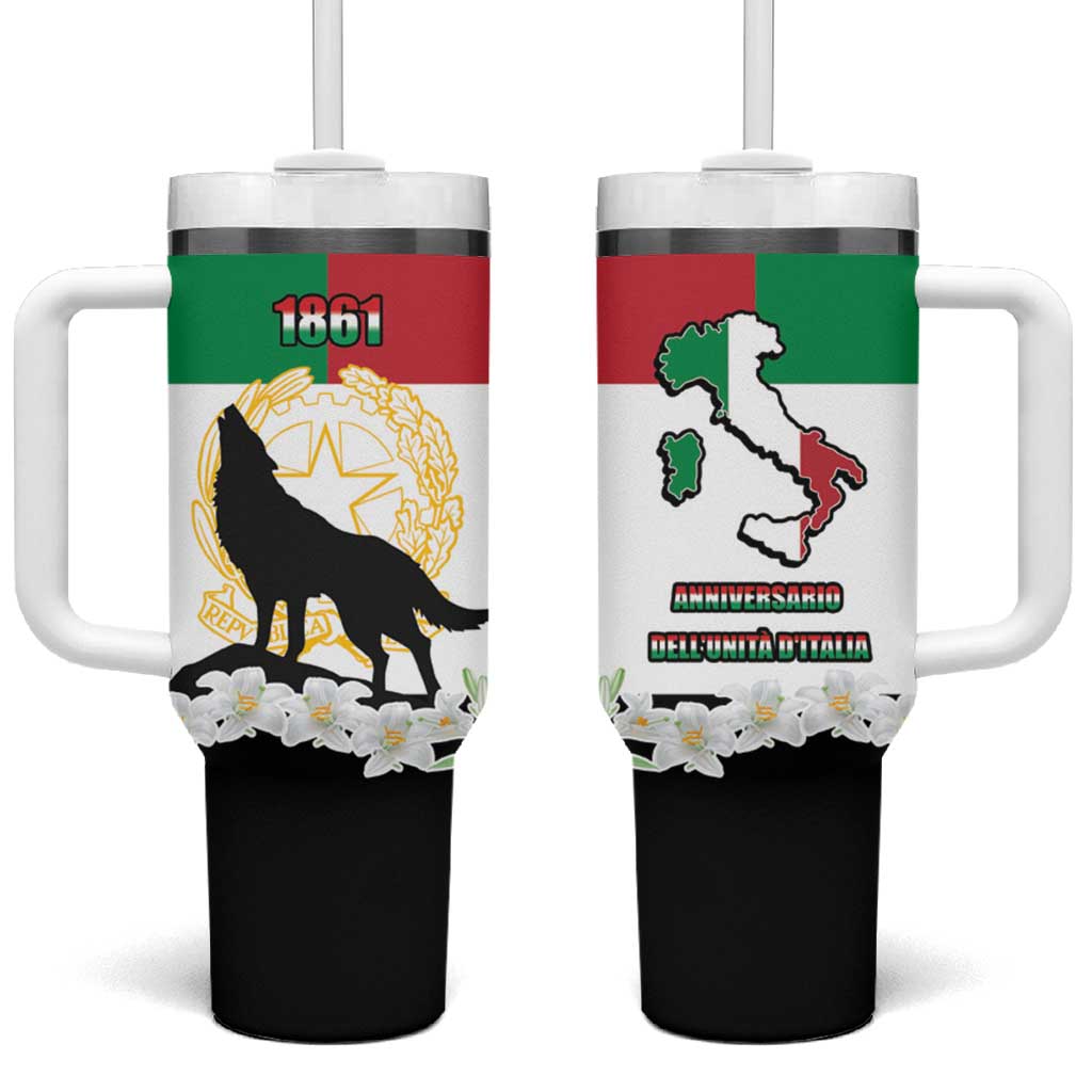 Italian Republic Anniversary of the Unification Tumbler With Handle Anniversario dellUnita d'Italia