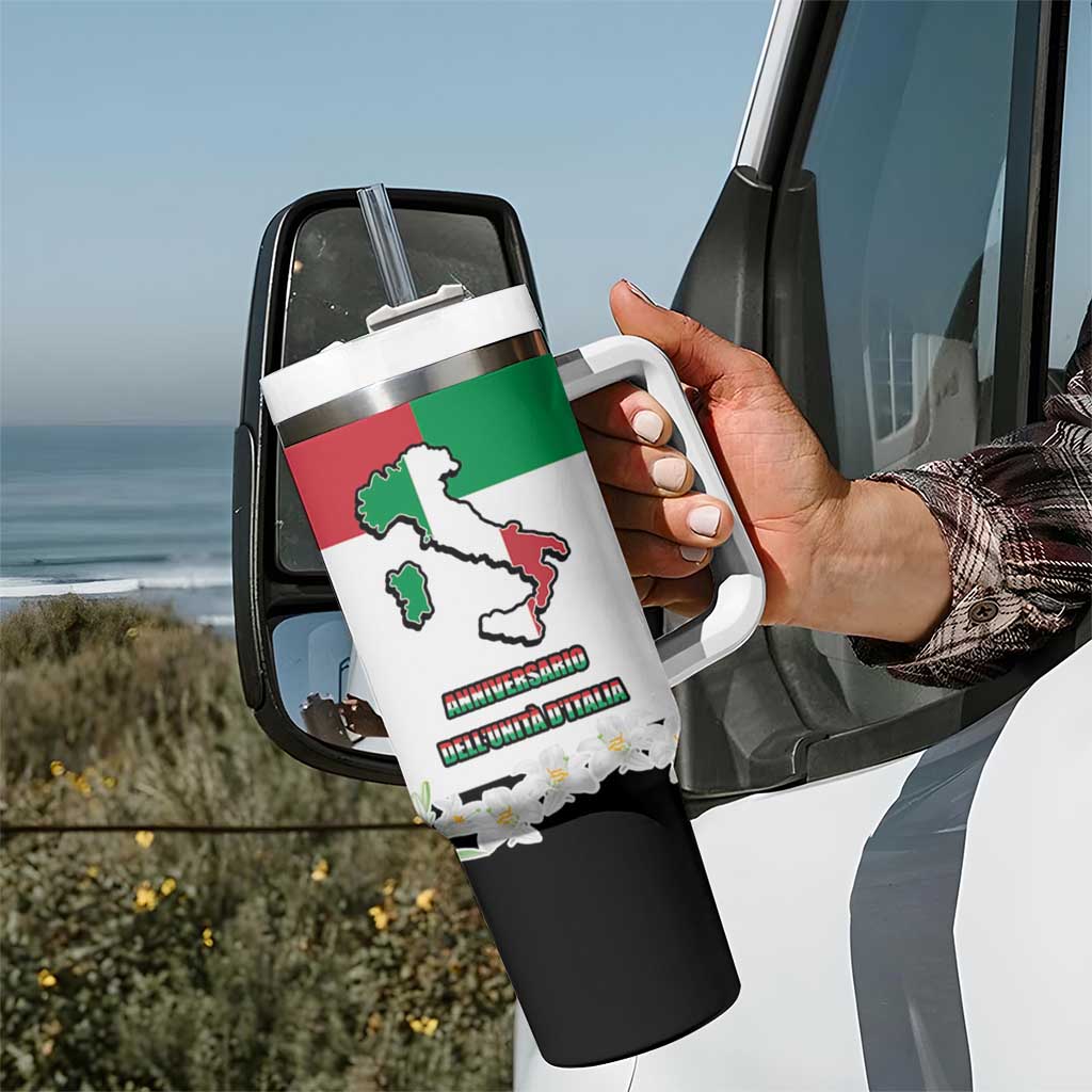 Italian Republic Anniversary of the Unification Tumbler With Handle Anniversario dellUnita d'Italia