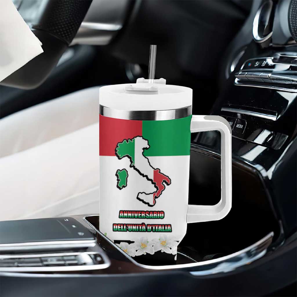 Italian Republic Anniversary of the Unification Tumbler With Handle Anniversario dellUnita d'Italia