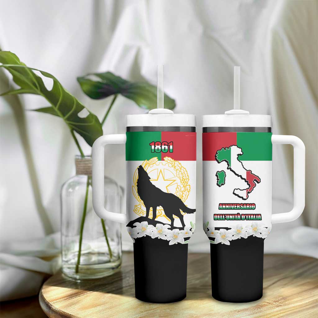 Italian Republic Anniversary of the Unification Tumbler With Handle Anniversario dellUnita d'Italia