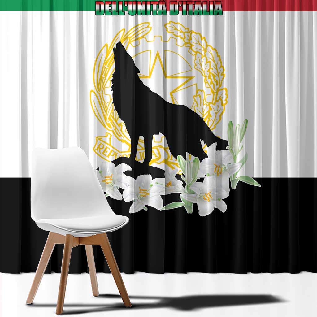 Italian Republic Anniversary of the Unification Window Curtain Anniversario dellUnita d'Italia