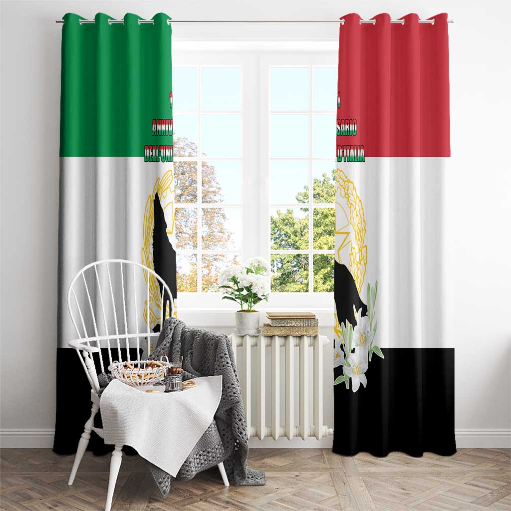 Italian Republic Anniversary of the Unification Window Curtain Anniversario dellUnita d'Italia