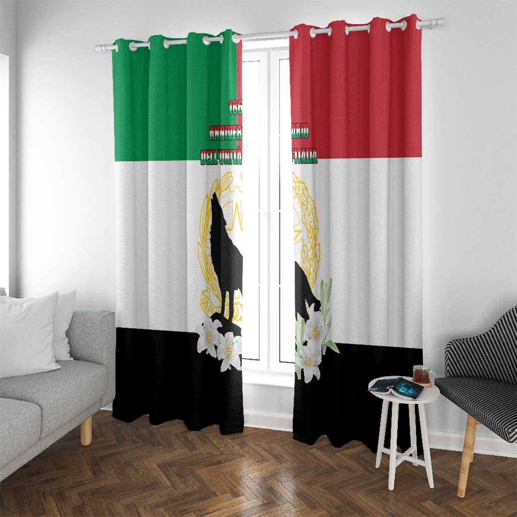 Italian Republic Anniversary of the Unification Window Curtain Anniversario dellUnita d'Italia