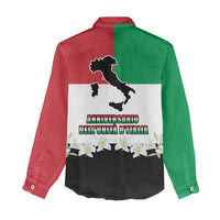Italian Republic Anniversary of the Unification Women Casual Shirt Anniversario dellUnita d'Italia