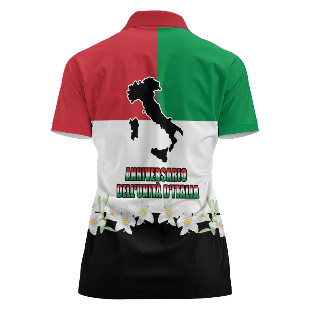 Italian Republic Anniversary of the Unification Women Polo Shirt Anniversario dellUnita d'Italia