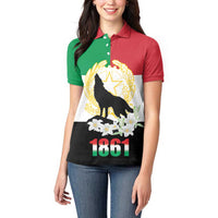 Italian Republic Anniversary of the Unification Women Polo Shirt Anniversario dellUnita d'Italia