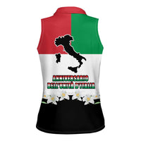 Italian Republic Anniversary of the Unification Women Sleeveless Polo Shirt Anniversario dellUnita d'Italia