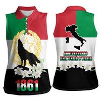 Italian Republic Anniversary of the Unification Women Sleeveless Polo Shirt Anniversario dellUnita d'Italia