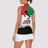 Italian Republic Anniversary of the Unification Women Sleeveless Polo Shirt Anniversario dellUnita d'Italia