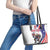 Custom United States Ice Hockey Go Champions Leather Tote Bag Team USA Eagle Mascot Style
