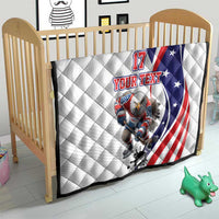 Custom United States Ice Hockey Go Champions Quilt Team USA Eagle Mascot Style