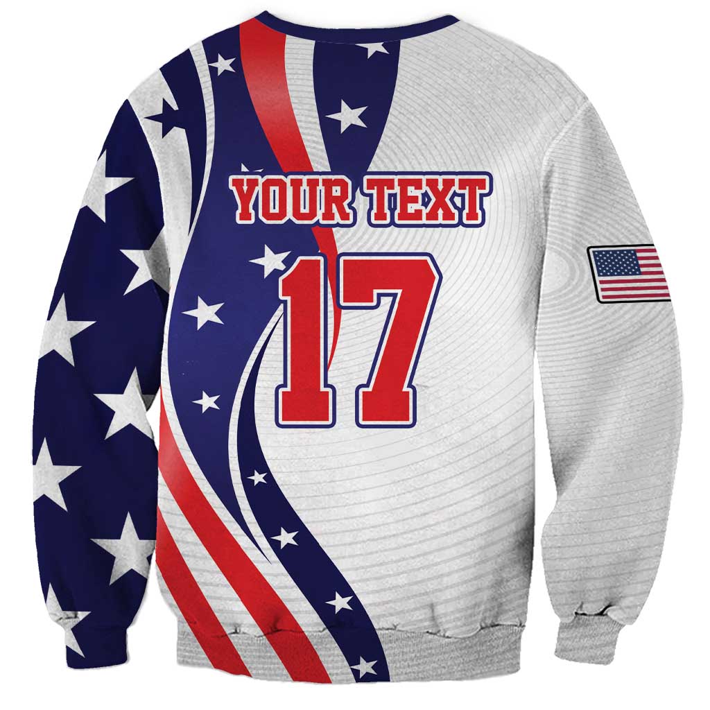 Custom United States Ice Hockey Go Champions Sweatshirt Team USA Eagle Mascot Style